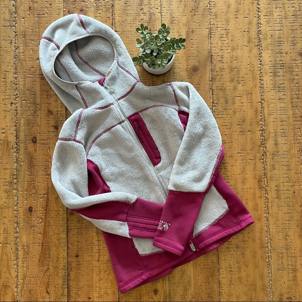 Women’s Mountain Hardwear Polartec Fleece Hooded Zipper Jacket - size small